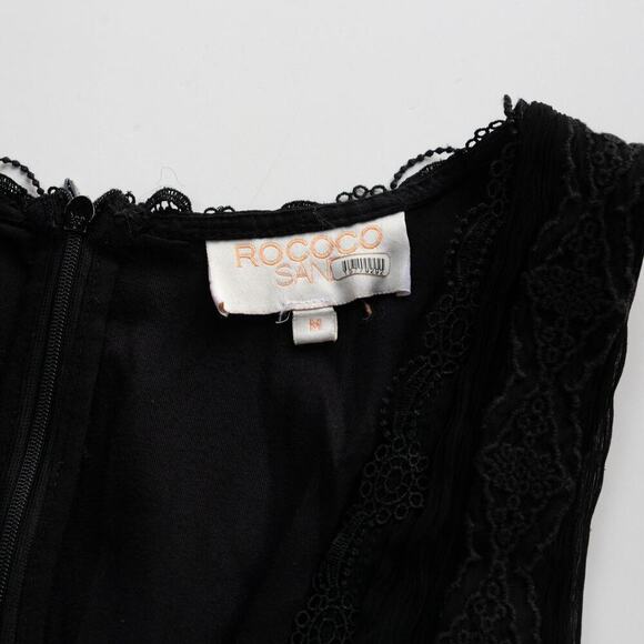 ROCOCO SAND Black Lace Dress - Size M - Picture 3 of 9